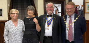 President Arthur, Carol, Carnforth Mayor and wife